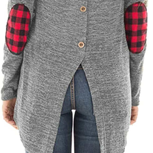 Long Sleeve elbow patchwork Tunic - Picture 7 of 7